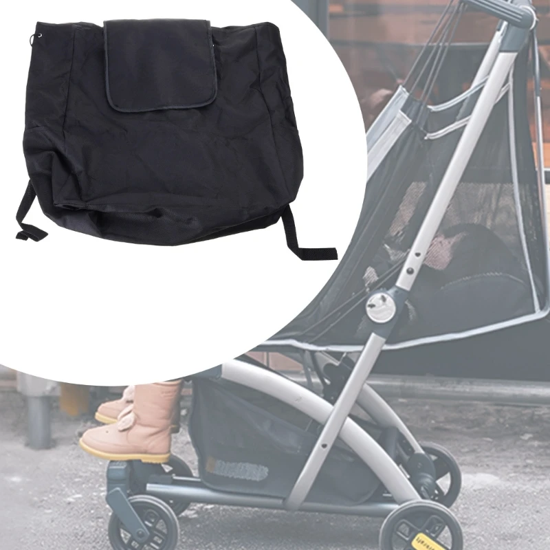 Strollers Bag Large Capacity Storage Backpack for Most Strollers Pushchair Splashproof Adjustable Shoulder Strap Bag