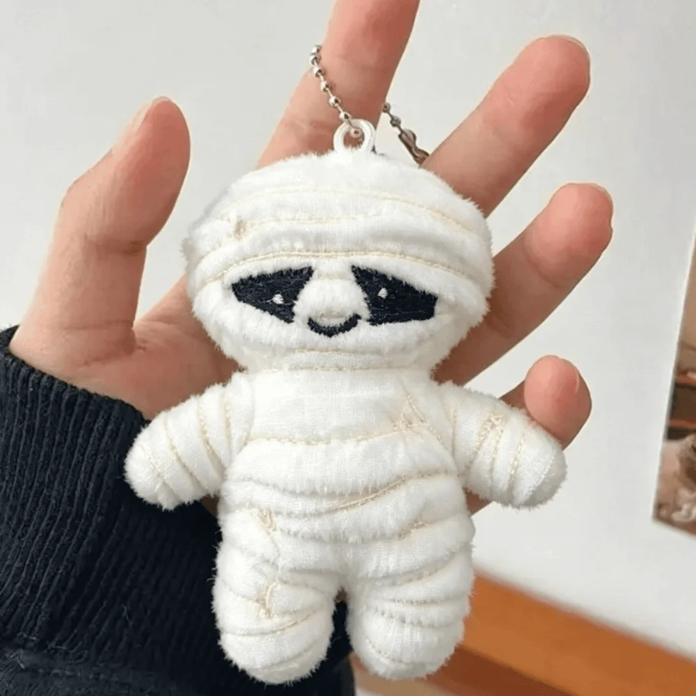 Fashion Skeleton Halloween Keychain Stuffed Mummy Style Bag Pendant Skull Keyring Key Hanging Halloween