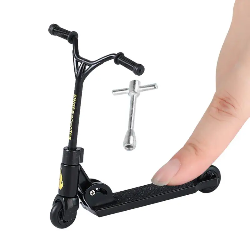 Toy Finger Scooter Tiny Foldable Trick Scooter Small Stunt Scooter Foldable & Fun Skateboards Finger Sport For Finger Training