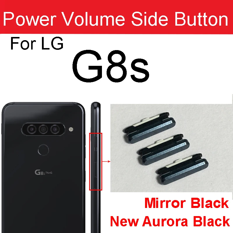 Power Volume Side Buttons For LG G6 G6 ThinQ G7 G7 ThinQ G8 G8S On Off Power Volume Small Side Keys Repair Parts