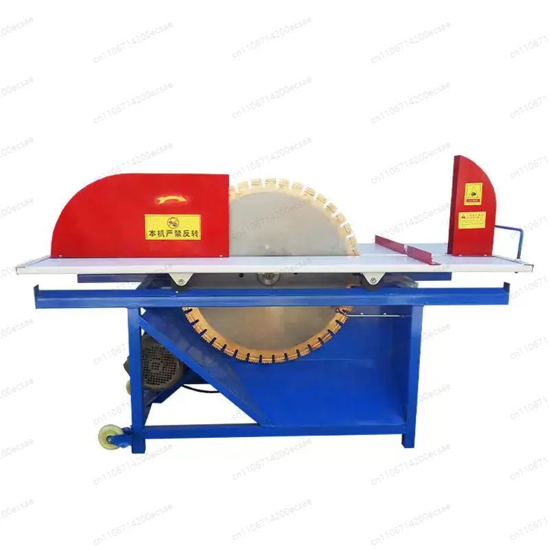 4KW Copper Motor 600mm Blade Thickened Brick Cutter, Electric Foam Block Cutting Machine with Water Pump Gift, Desktop
