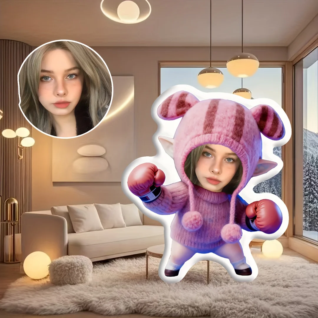 Customized photos, household pillows, cute girl pillows, enhance family atmosphere, improve marital relationships, interesting g