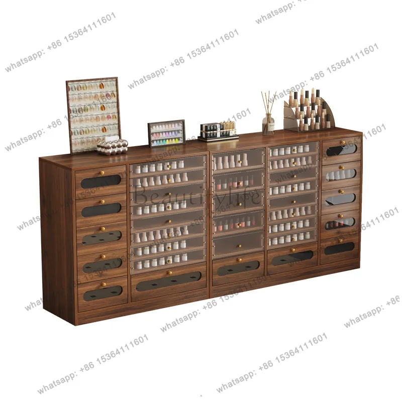 Medieval Nail Art Display Cabinet Storage Display Drawer Storage Floor Cabinet