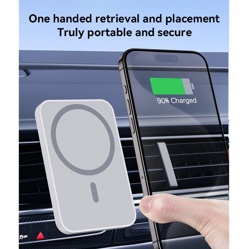 Wireless Car Charger Air Vent Mount Magnetic Wireless Car Charger Suitable For IPhone 15 14 13 12 11 Pro Max Xiaomi Samsung