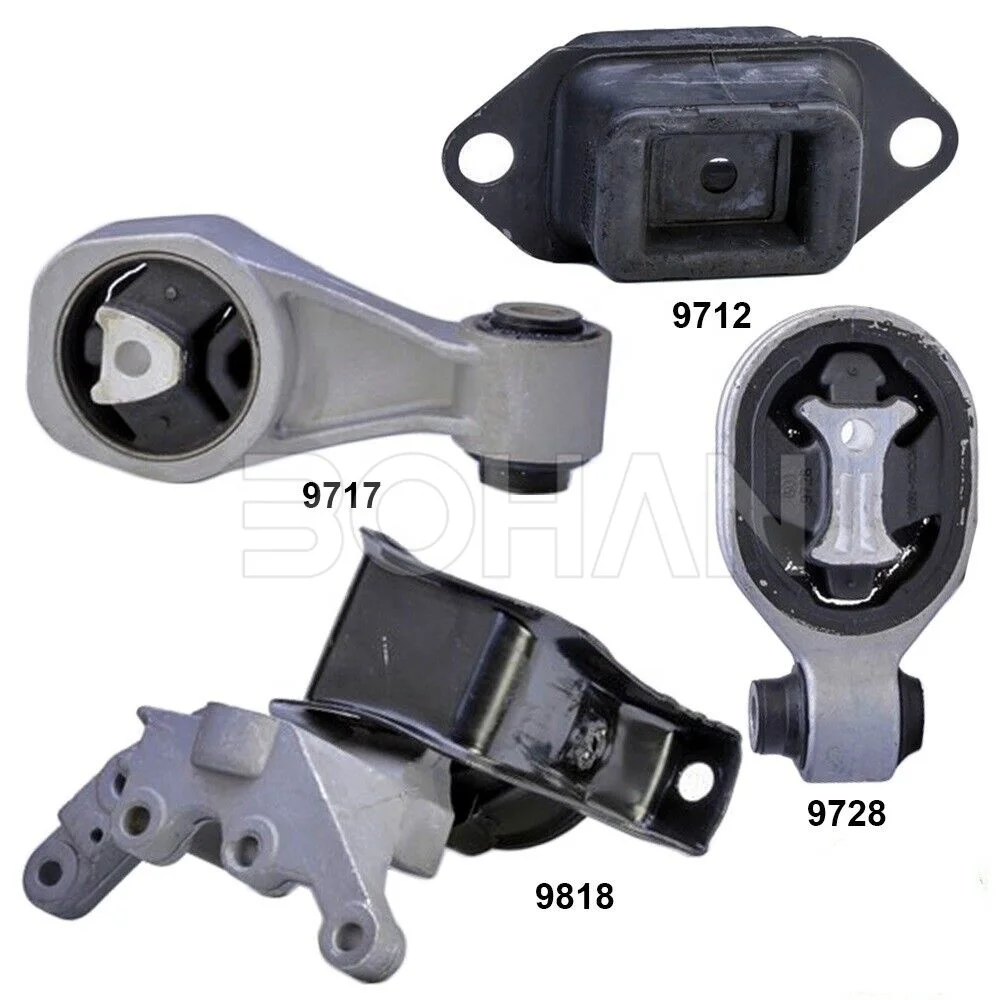 Engine Motor Mount & Auto Transmission Mount Kit Set 9818 9717 9712 9728 of 4 For Nissan Juke 11-17 1.L Front Wheel Drive