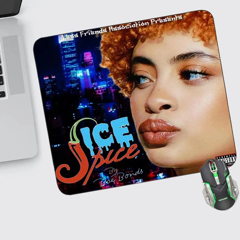 

Ice Spice Mouse Pad Small Gaming Accessories Keyboard Computer Offices Desk Mat Pc Gamer Non-slip Rubber Mousepad