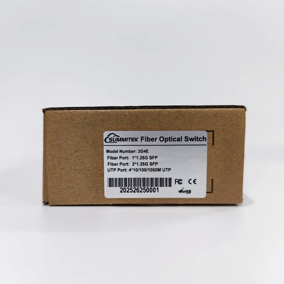 SUMMITEK جيجابت إيثرنت التبديل الألياف محول الوسائط الضوئية 4 RJ45 2 SFP 10/100/1000M 2F4E 2SFP4E بدون وحدة SFP