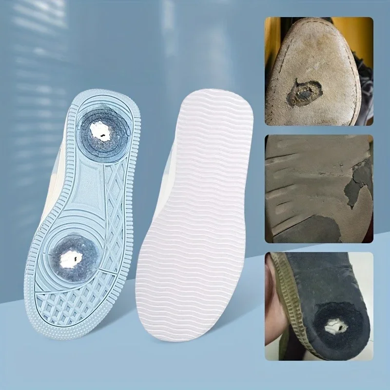 2 PCs - Silent Non-Slip Sole stickers, Wave Patterns, Shoe Protection Accessories, High Heels/Flats/Casual Shoes, Cut at Will.