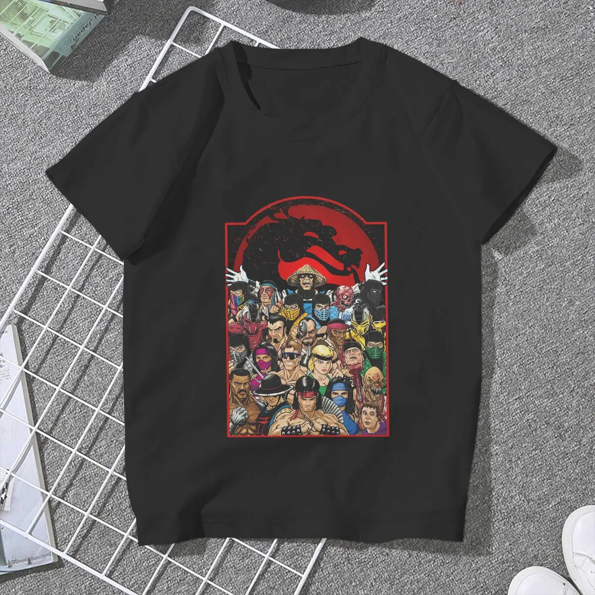 Characters Women Clothing Mortal Kombat MK Midway Game Graphic Female Tshirts Vintage Alternative Loose Tops Tee