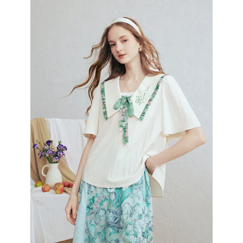 

Van Gogh Moonlight Ruins Print Strappy Shirts for Women