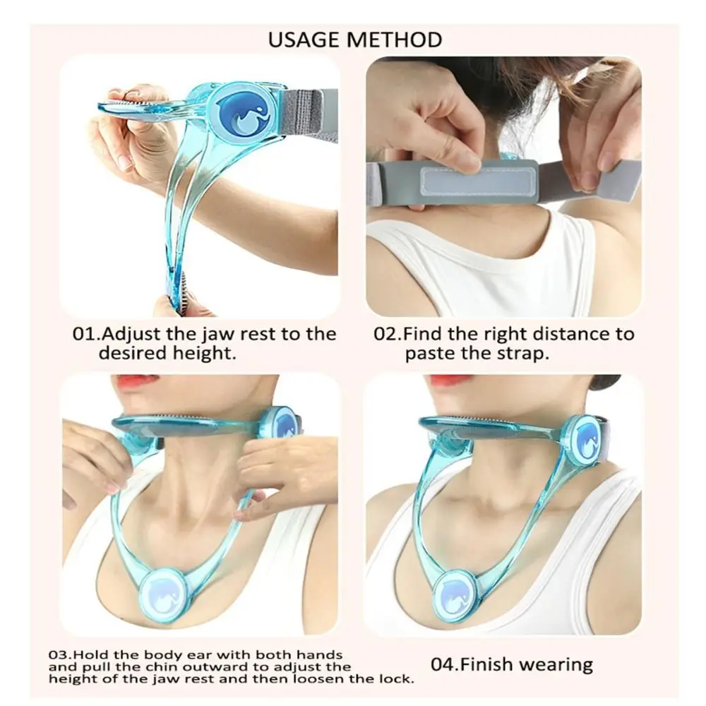 Children's Version Neck Brace Adjustable TPU Posture Corrector Foldable Cervical Spine Relief Neck Correction Cervical Collar