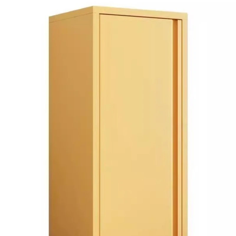 

Wrought Iron Storage Cabinet Cream Wind Dopamine Home Living Room Modern Macaron Single Door Cabinet Bedroom Balcony Locker