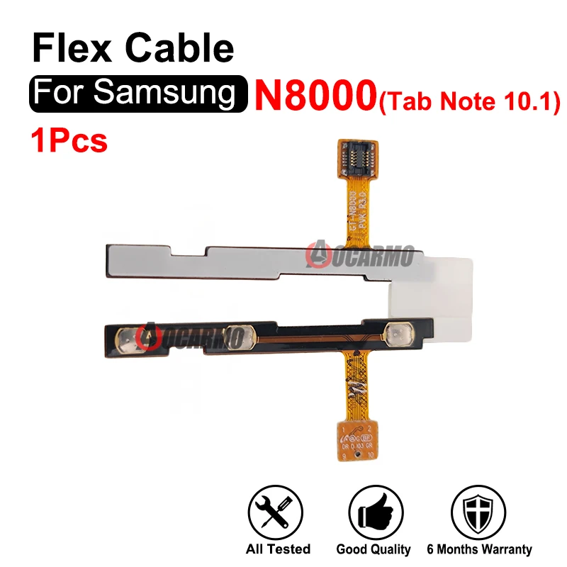 For Samsung Galaxy Tab Note 10.1 N8000 Power ON OFF Volume Flex Cable Replacement Parts