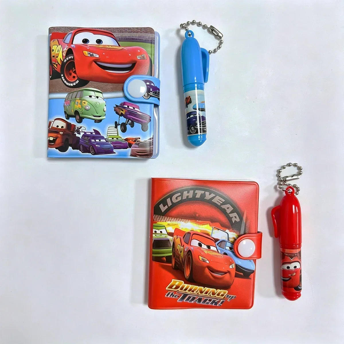Disney Cars Cartoon Stationery Set, Mini Notebook & Ballpoint Pen Combo, Student Gift Stationery