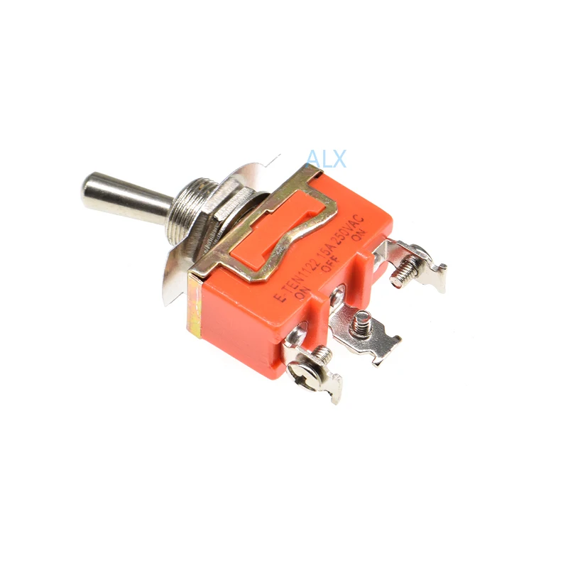 2pcs e-ten1122 1122 3pin Toggle Switch on-off-on Rocker Power Switches 15a 250v