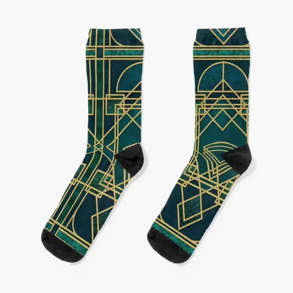 

Art Deco Elegant Gatsby Style Socks Stockings man sport Socks Woman Men's