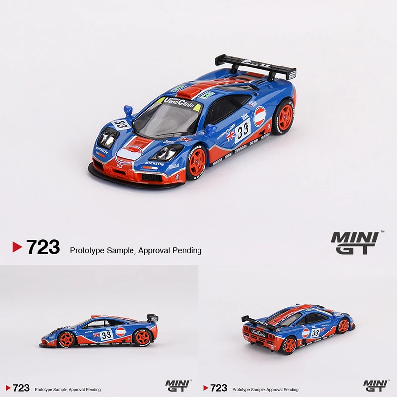 MINIGT 723 Auf Lager 1:64 F1 GTR 1996 LeMans 24Hr Diecast Diorama Auto Modell Sammlung Miniatur Spielzeug