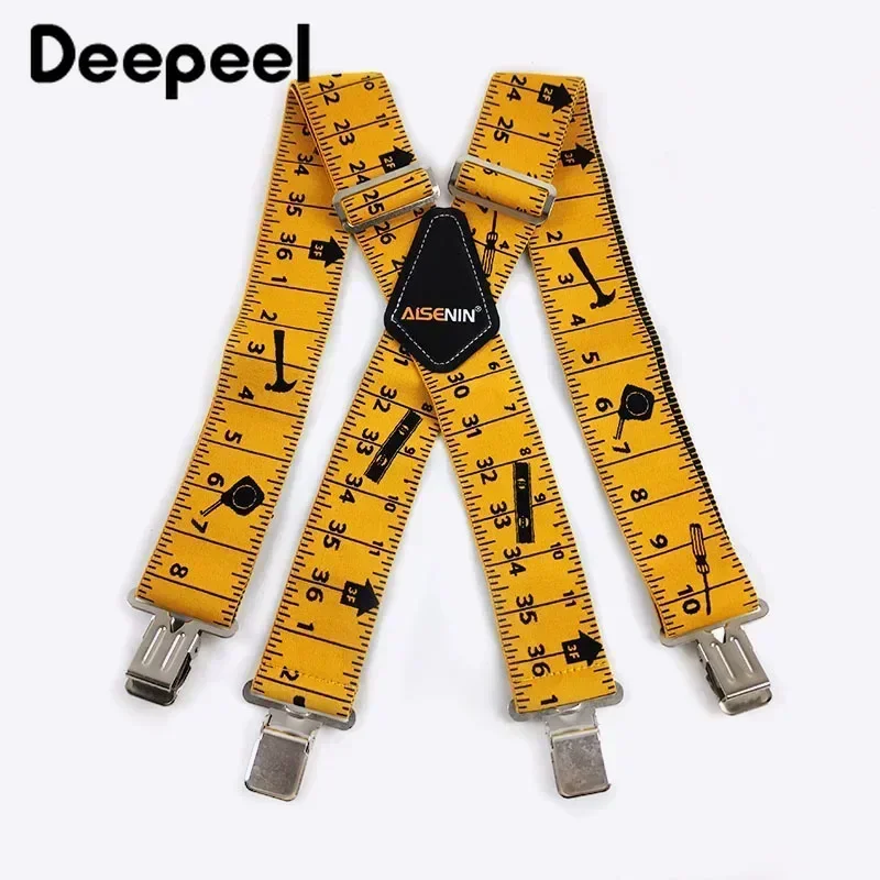 

1Pc 5*120cm Men's Adult X-type 4 Clips High Elastic Suspender Adjustable Heavy Duty Braces Belt Susperders Male Jockstrap