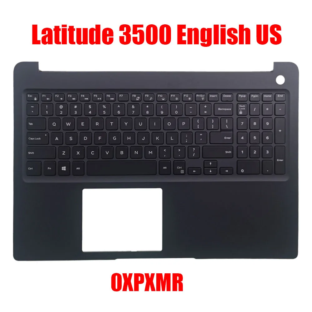 

Laptop Palmrest For DELL For Latitude 3500 0XPXMR XPXMR 460.0FY0B.0012 Without Backlit English US Keyboard Black Upper Case New