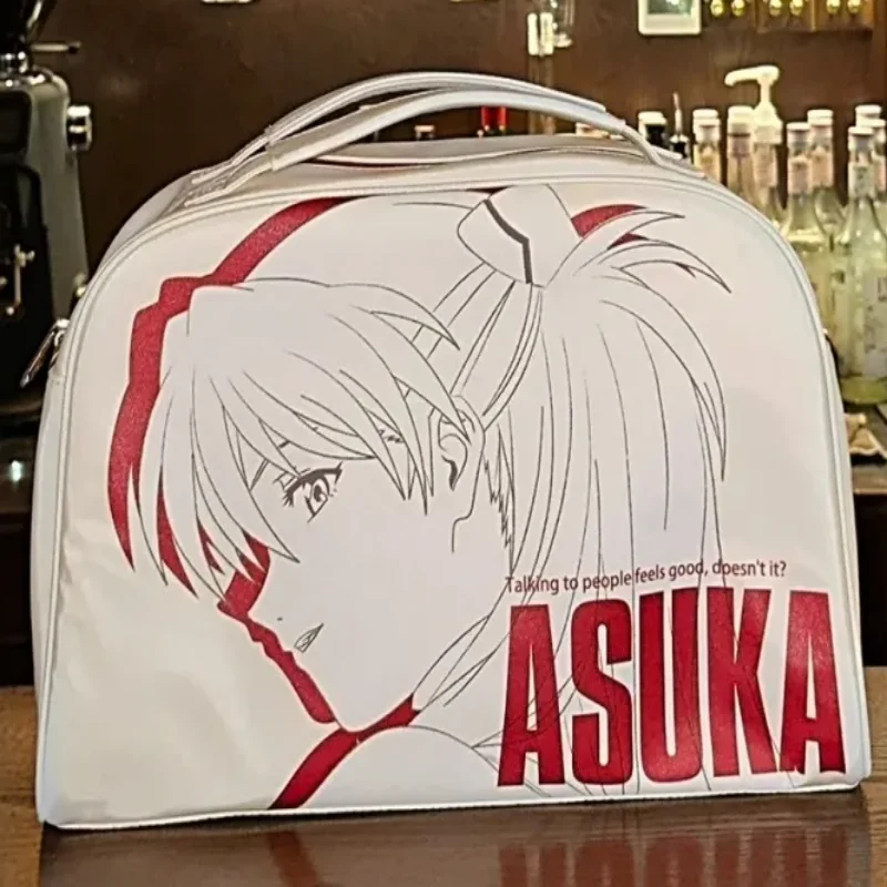 

Anime Neon Genesis Evangelion Backpack Women Cartoon Asuka Ayanami Messenger Bag Kaworu Large Capacity Shoulder Crossbody Bags