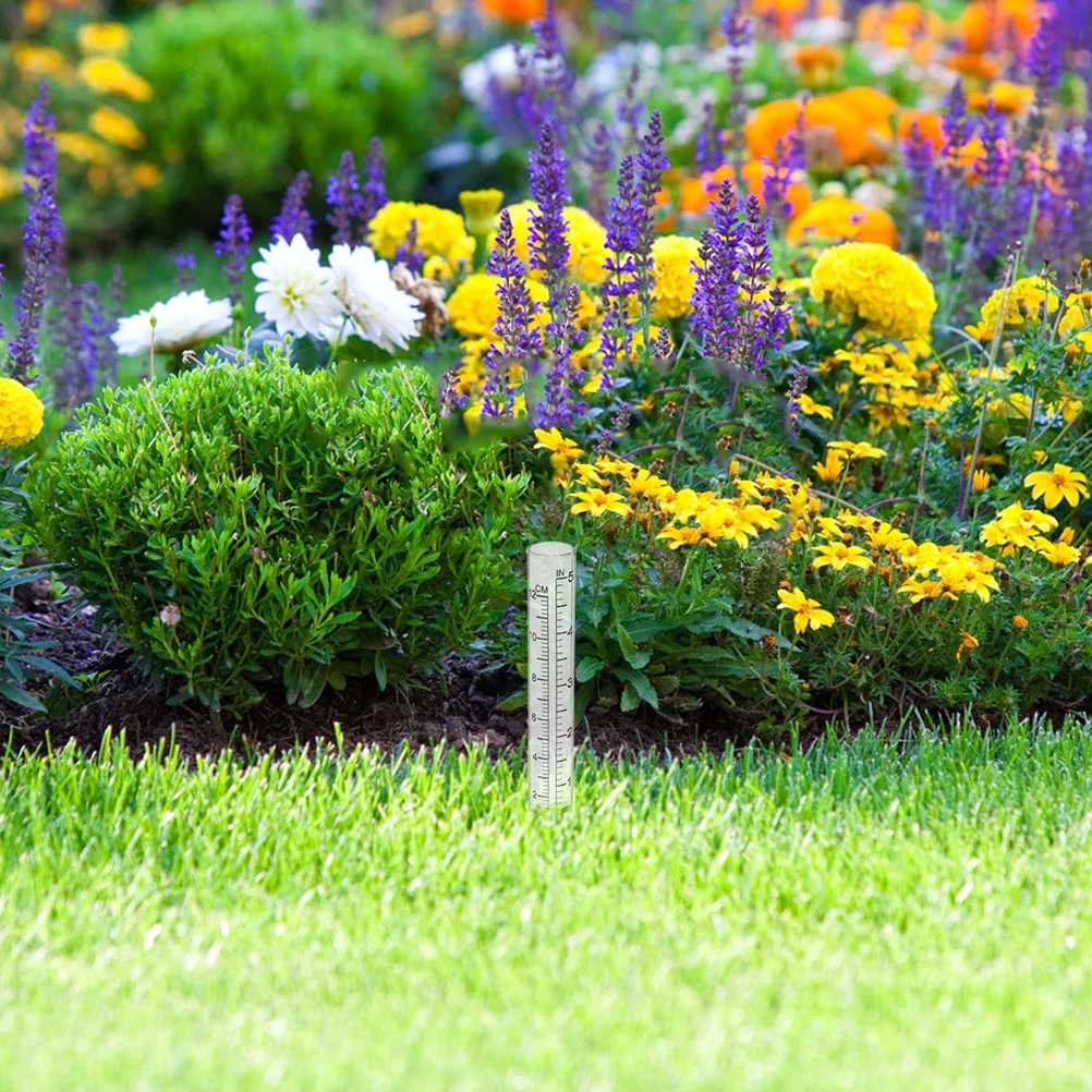 

6 шт., сменная стеклянная трубка дождемера, прозрачный уличный садовый счетчик воды, точное измерение для дворовых газонов, растений