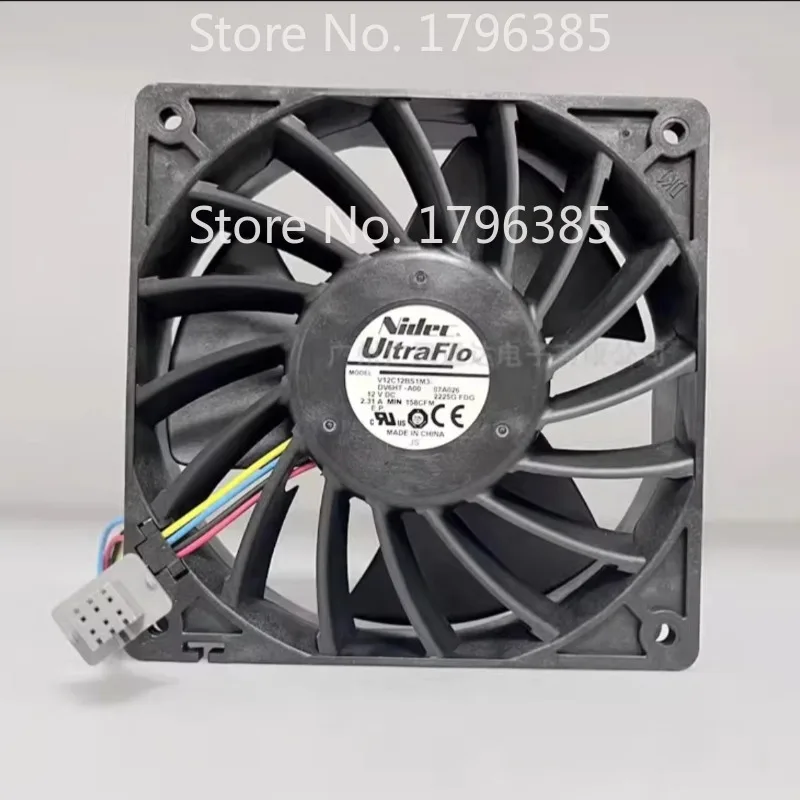 FAN for NIDEC V12C12BS1M3 12V 2.31A Supercharged Violent Fan 12CM  120 * 120 * 32mm