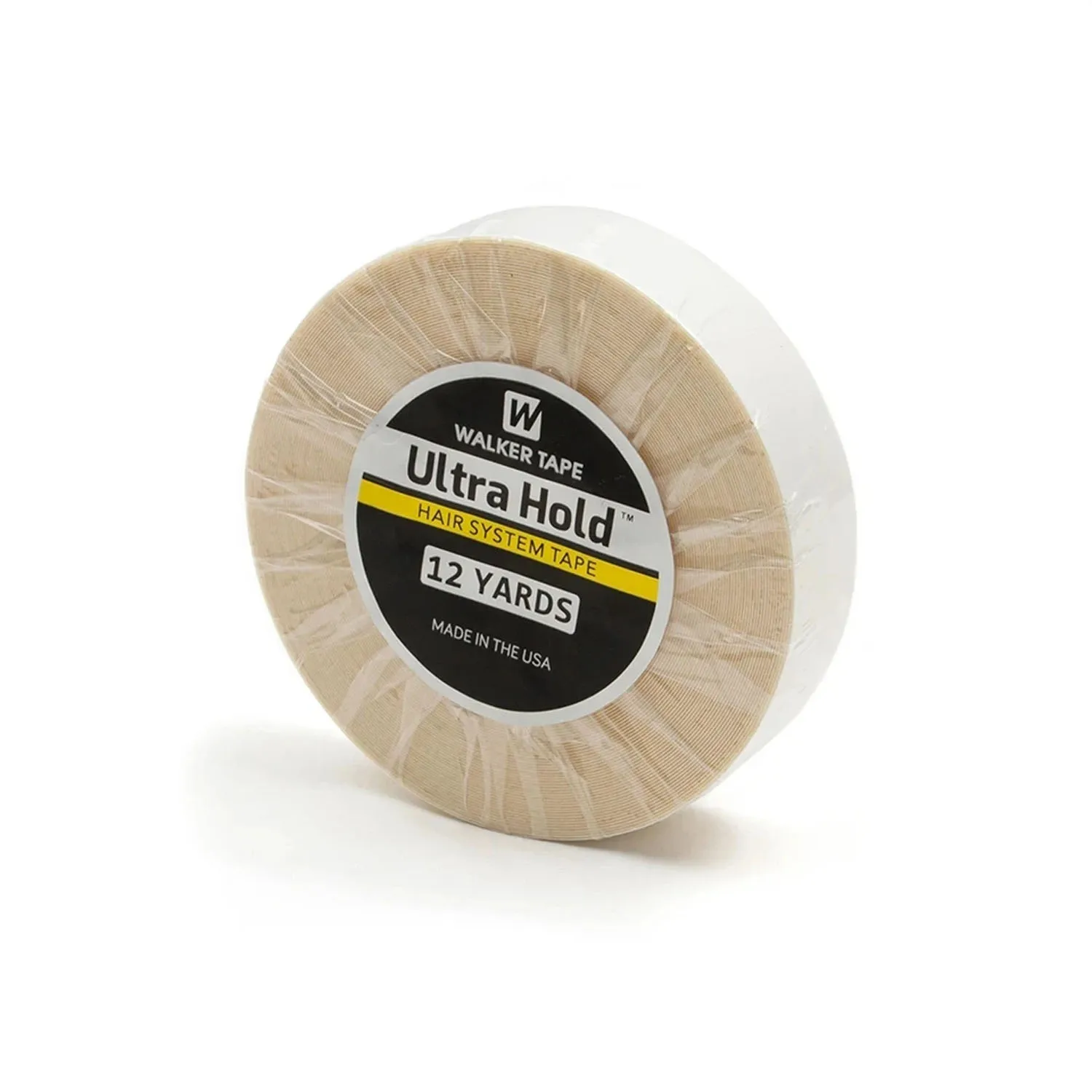 الترا عقد الدانتيل الباروكة الشريط الغراء لاصق نظام الشعر تمديد الشريط 3/12 ياردة ل وصلات شعر مستعار الشعر المستعار