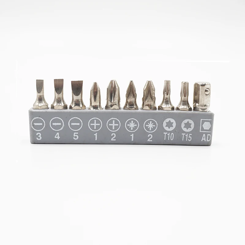 1 set 1/4 Inch Hex Shank Drive Screwdriver Bit Torx Phillips Pozi Commonly Used  Screw Driver Bits And Adapter With Holder