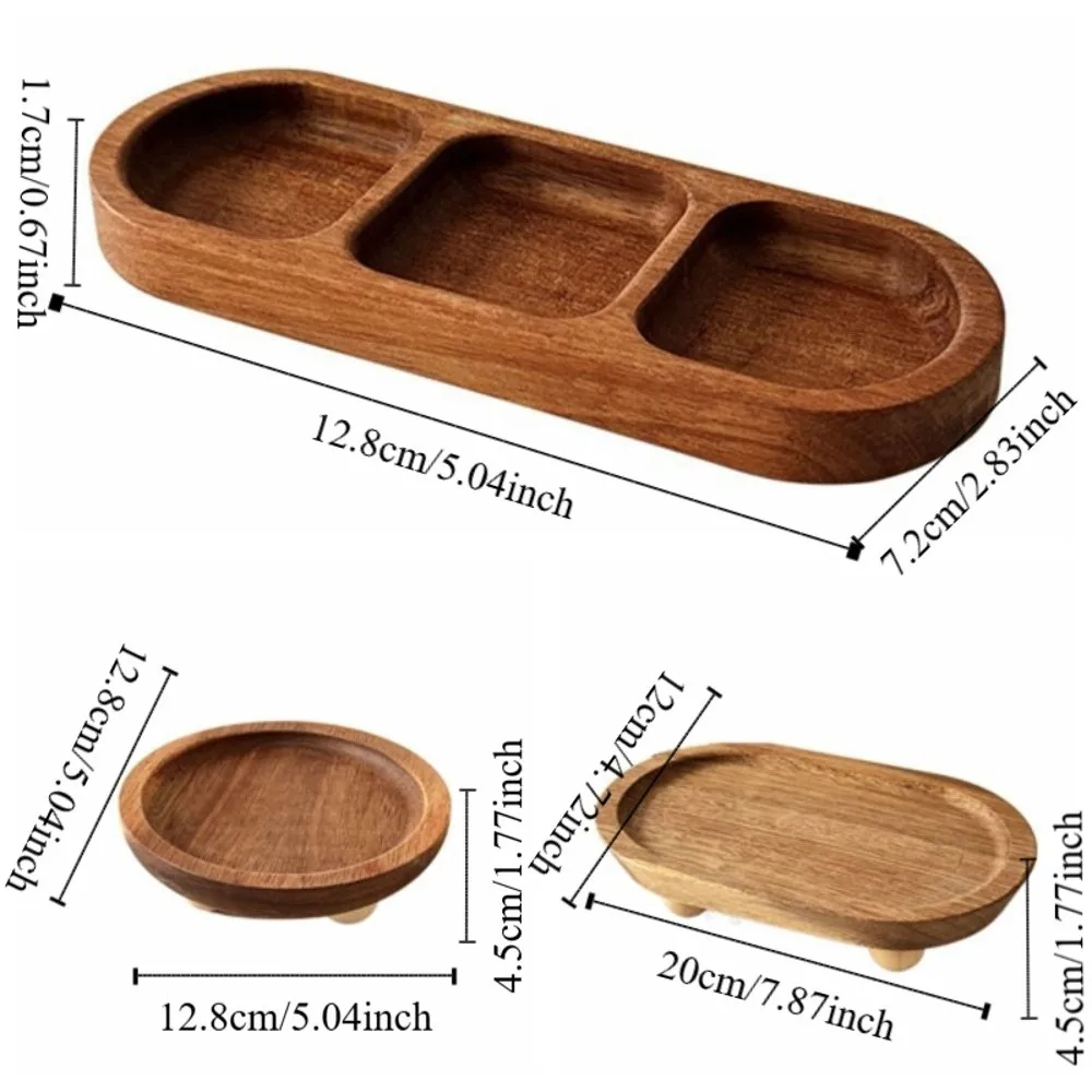 Simple Bracelet Wooden Jewelry Tray Rings Necklace Jewelry Display Rack Storage Case Organizer Jewelry Holder Gift