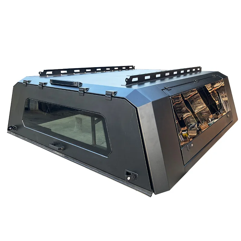 

All-glass high-cover pickup truck modified, aluminum-magnesium alloy material split three-door rear box