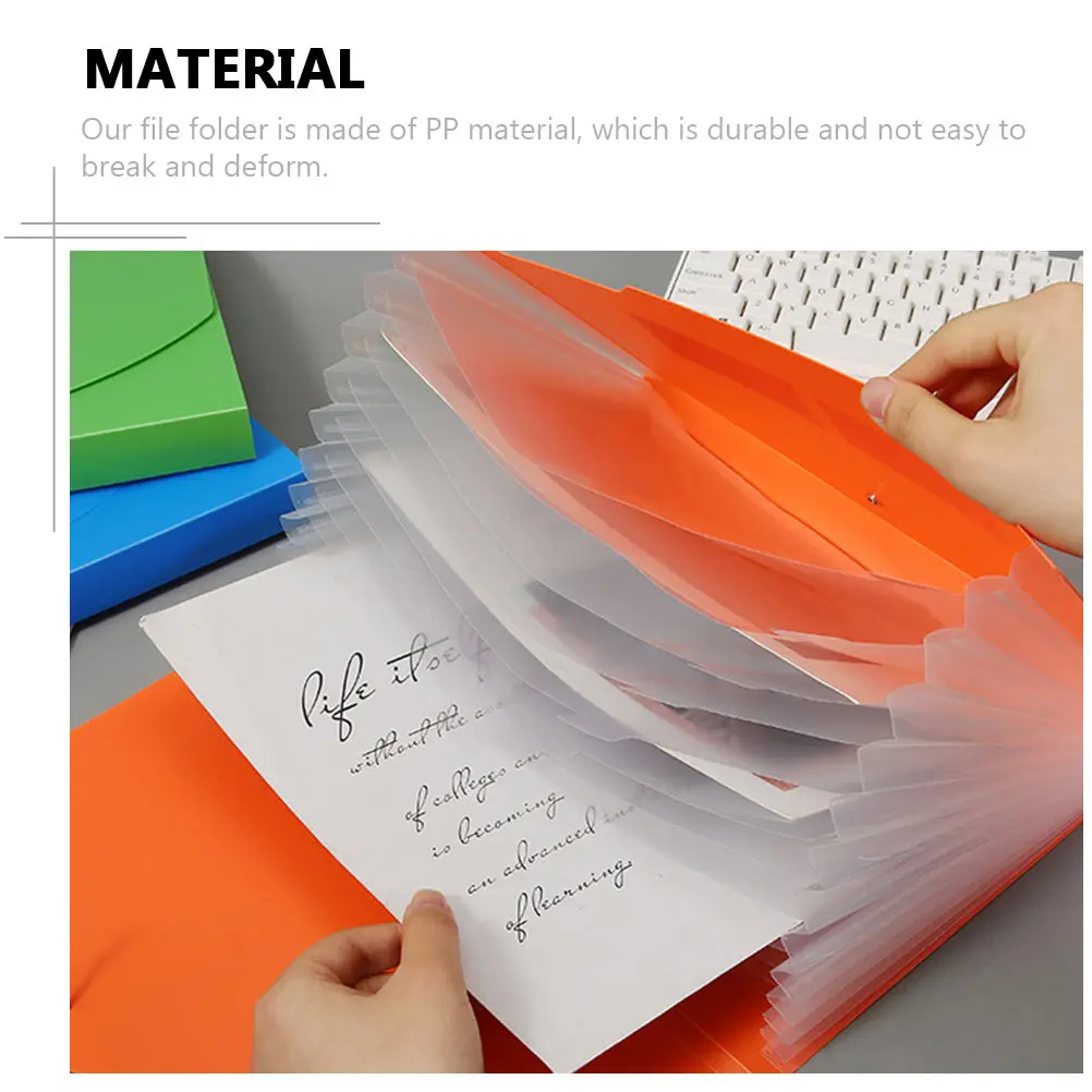 

Pp File Folder Accordion Document Folder Portable Storage Organizer For Receipts Bills Cards School Office Home Use