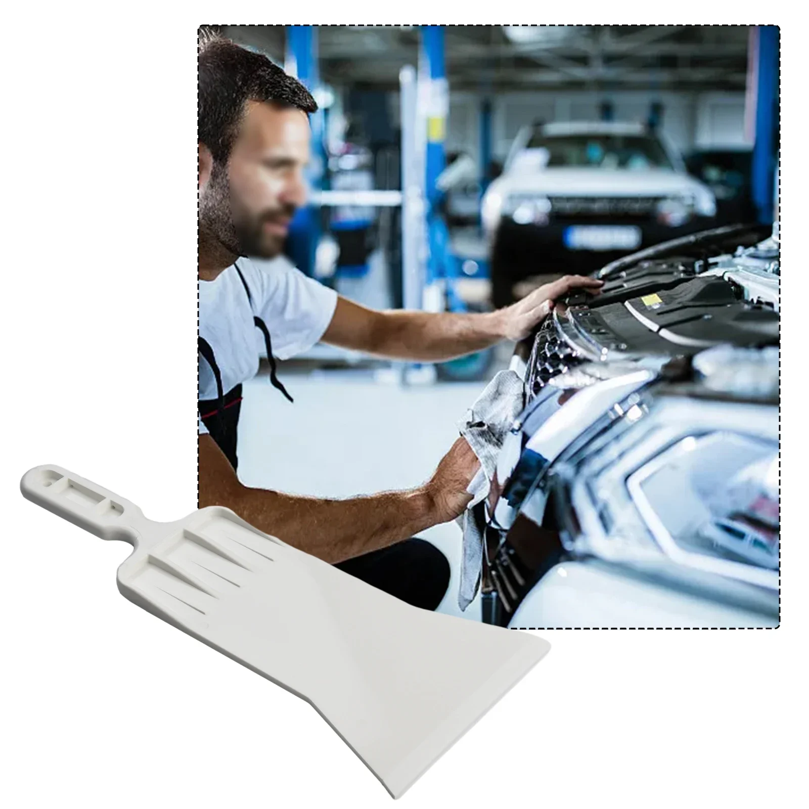 

1pc 39*15.2cm Bulldozer Squeegee Film Tint Tool Auto Decals Wrapping White Universal Car Applicator Tool Long Bulldozer-style