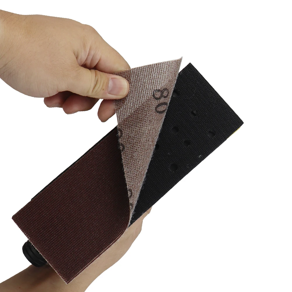 High Quality Deformed Hand Grinding Block with lock wheel Vacuum Backing Polishing Pad Abrasive Tools Handheld Polisher Sander