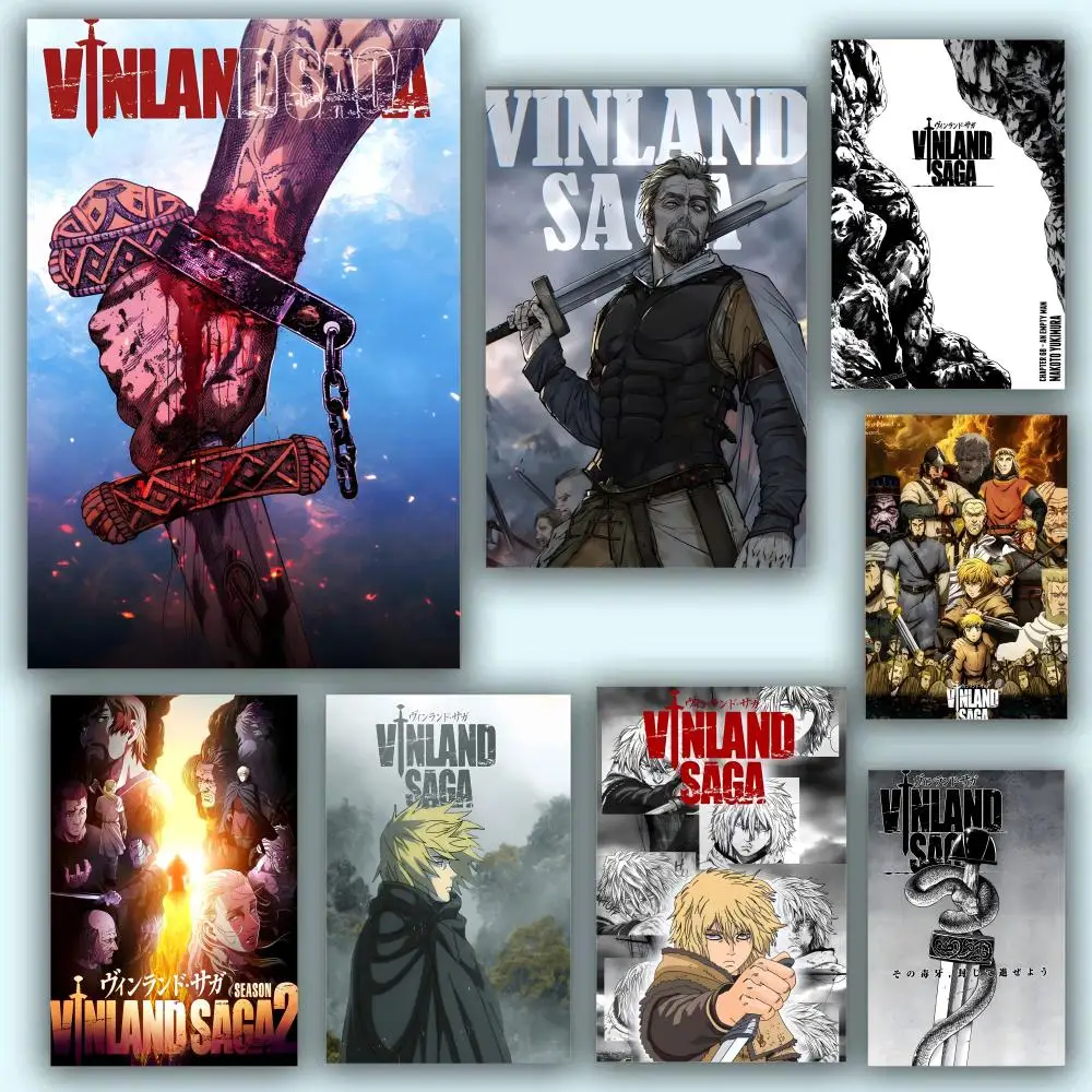 1PC Anime V-Vinlands Saga Comics Saison Poster HD Anime Hot Thema Sänger/OST/Film-Wasserdicht Selbst-Stick Home Decor