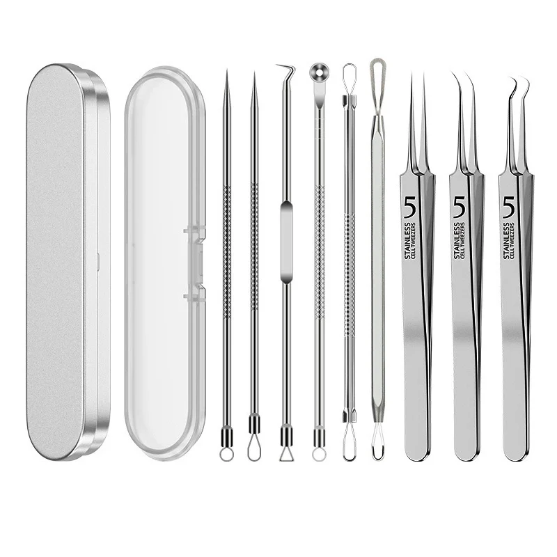 

﻿ Stainless Steel Acne Removal Tool Set Professional Blackhead & Pimple Popper Pimple Popper Set for All Skin