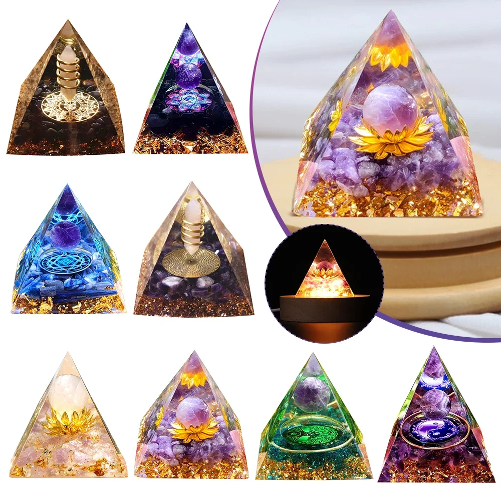 Cristallo Naturale Protezione Emf Guarigione Piramidi Arte Carfts Gemma Piramide Generatore Di Energia Regali Ornamenti Per La Meditazione Yoga