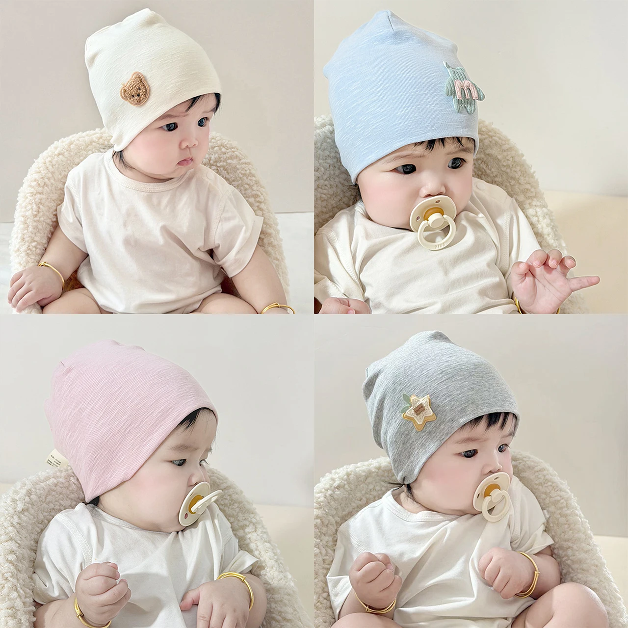 Zachte katoenen babyhoedje voo - Infant Beanie Hat With Ears recensie en prijs