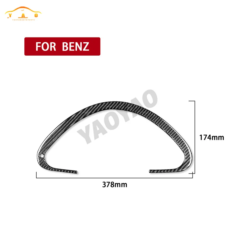 

For Mercedes Benz E-Class W211 2003-2009 Car Interior Accessories Carbon Fiber Instrument Frame Speedometer Trim Cover Sticker