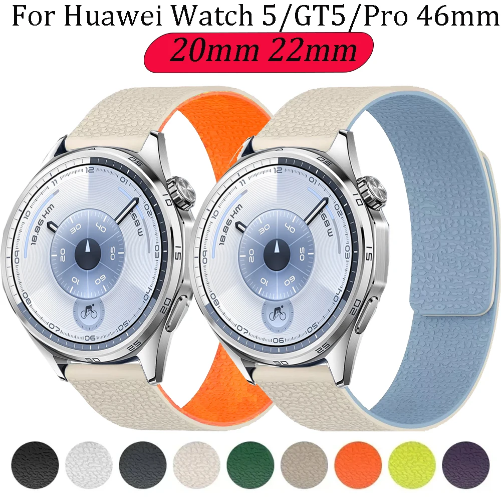 Magnetisches Silikonarmband für Huawei Watch 5/4/GT6/5/4/3/2 Pro 46 mm Sportarmband Samsung Galaxy Watch 8 7 6 5 4 Amazfit Balance 2