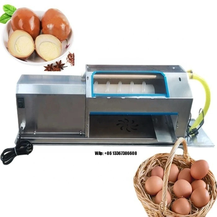 New Style High Efficient Chicken Egg Shell Remover Soft Hard Boiled Quail Eggs Processing Peeler Peeling Machine