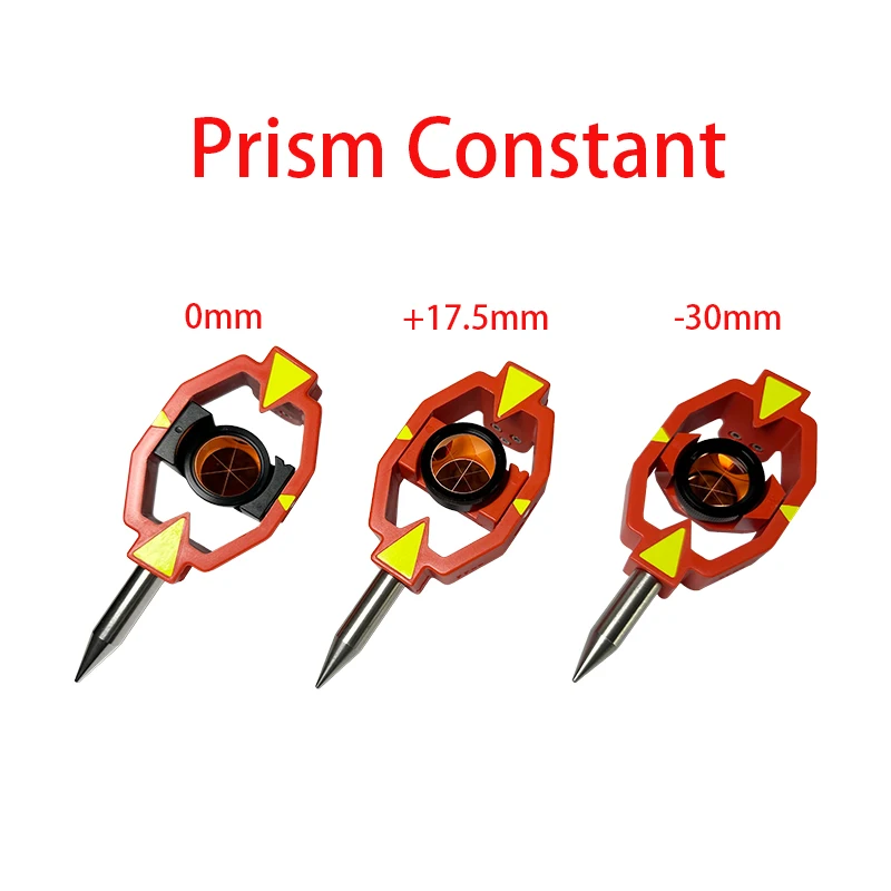 Mini Prism Reflector For Swiss Type Total Station Surveying point Constant +17.5MM/0MM/-30MM   Accessories Topography