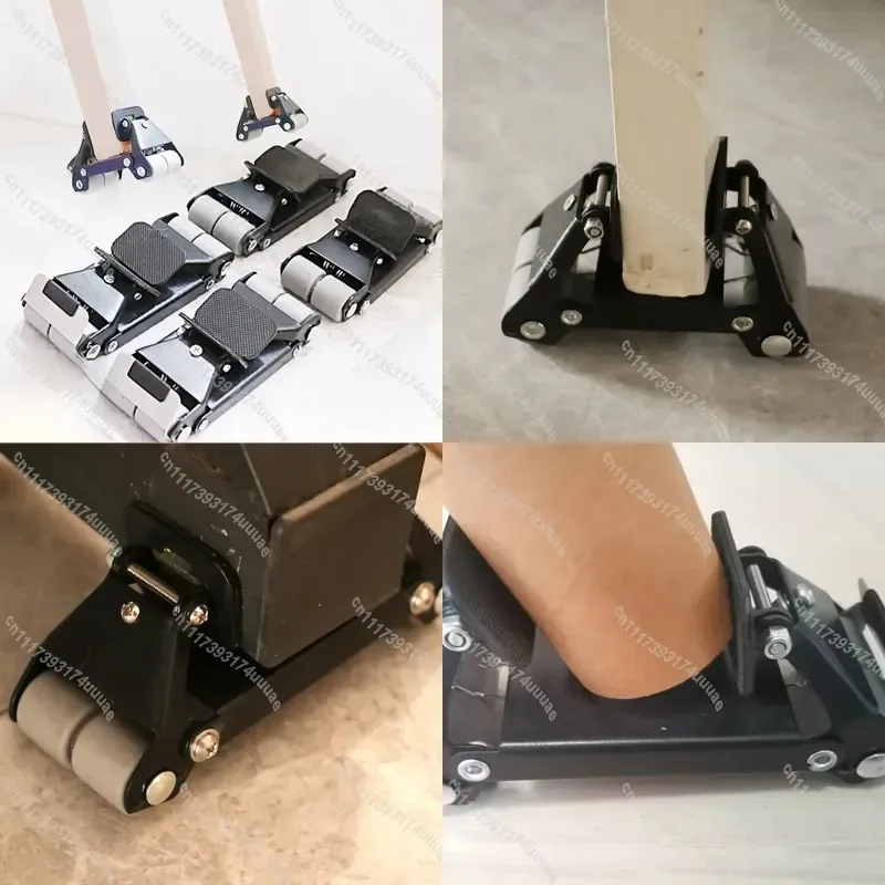 Heavy Duty Universal Furniture Mover with 360 Degree Swivel Casters Ultra Low Base for Sofa Cabinet Moving Tool Floor