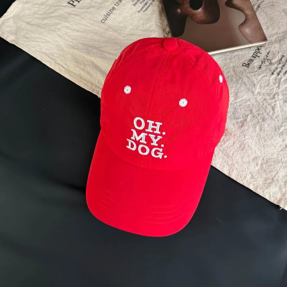 

New Design Lightweight Letter Baseball Cap Breathable Adjustable Sports Hat Polyester Visor Cap