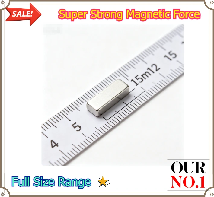 Super Strong 15x5x3mm Neodymium Magnet Square Block NdFeB Permanent Magnet For DIY Handmade Arts And Crafts