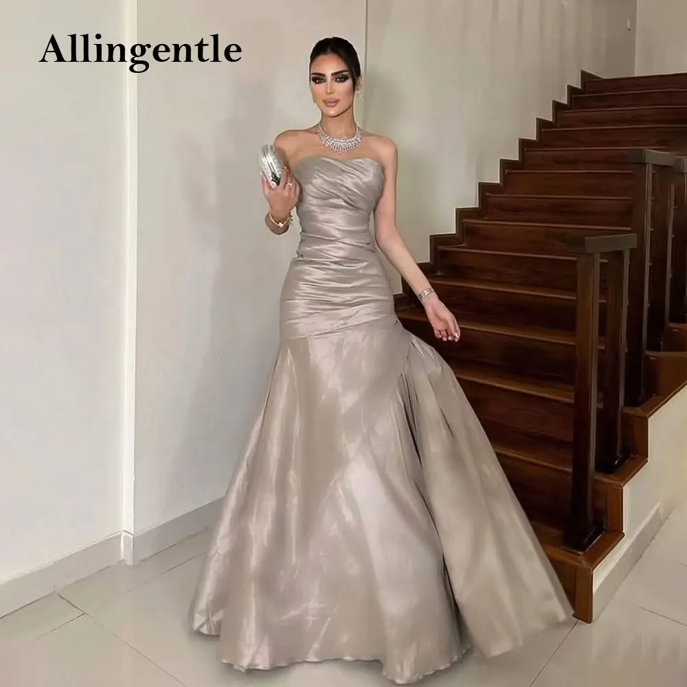 فساتين سهرة عربية بدون حمالات من دبي فستان طويل حورية البحر أنيق للحفلات الراقصة للمناسبات الخاصة فيستدوس دي فييستا 2026 مخصص