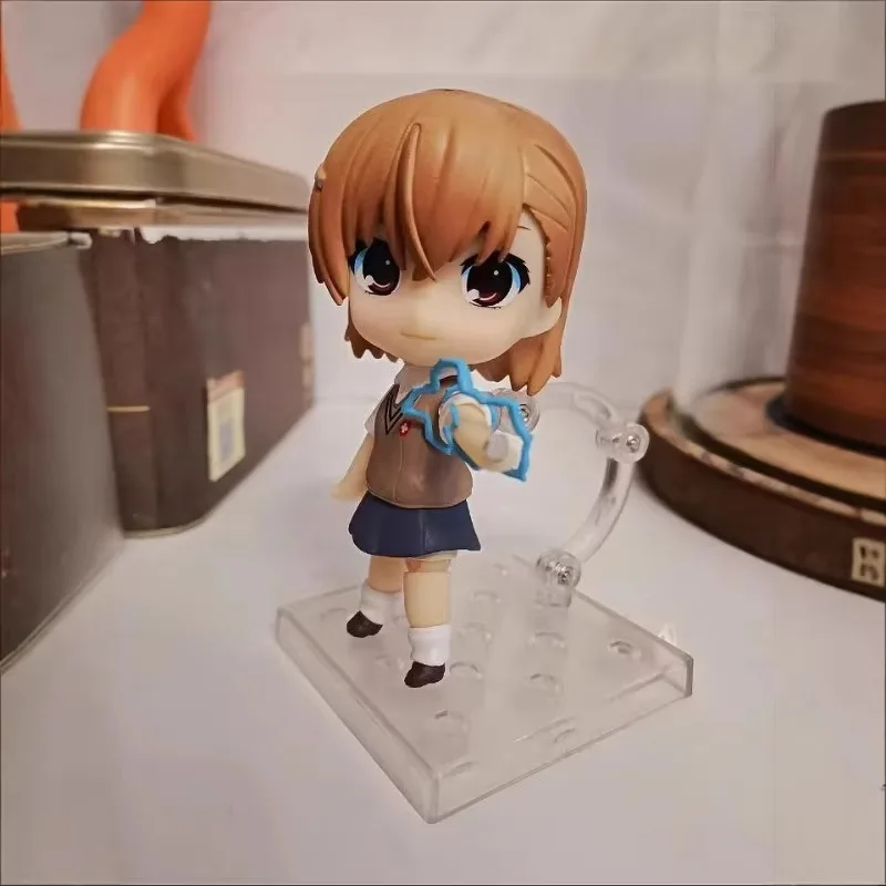 

A certain scientific railgun Misaka Mikoto 345# Cannon sister can 10cm change the face Q version clay boxed figure Friends Gift