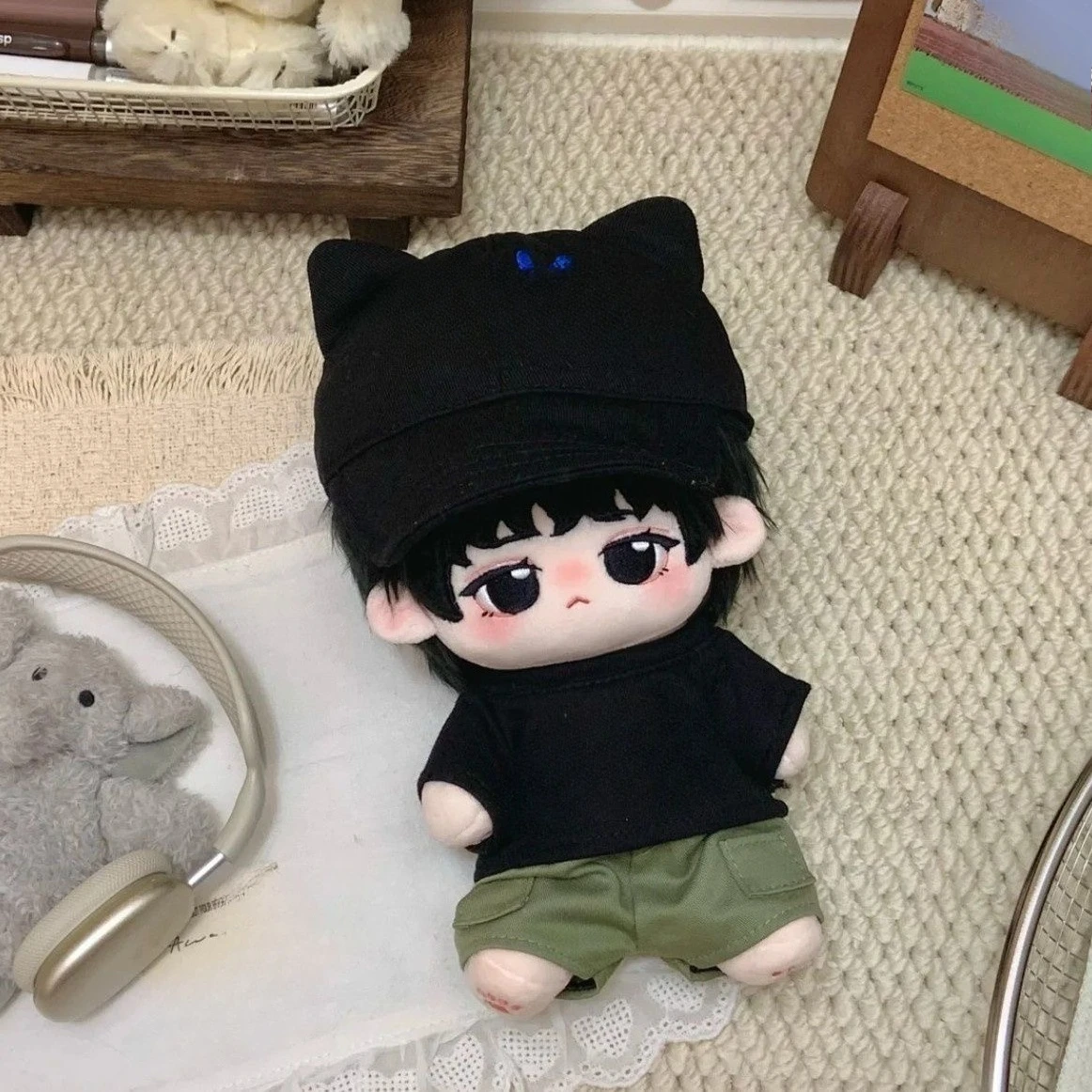 Celebrity Wang Junkai's 20cm Cosplay Cotton Doll Attribute Cute Doll Plush Doll Super Cute Gift view 2