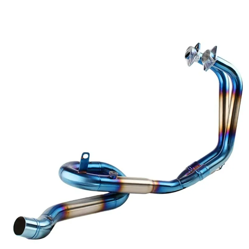 For YAMAHA R3 R25 MT05 MT03 Motorcycle Full Exhaust System Escape Slip on Front Tube Link Pipe Full Exhaust Pipe Donut