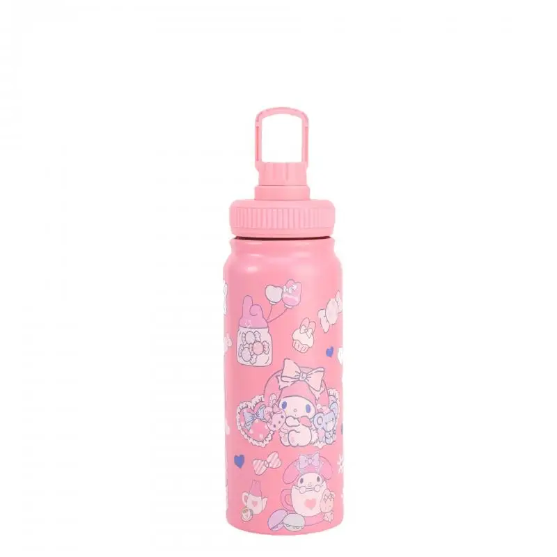 

Sanrio Children Cartoon Hot Water Cup Kuromi Kawaii Student Popular Anime Portable Cute with Straw Vacuum Cup Birthday Gift ﻿