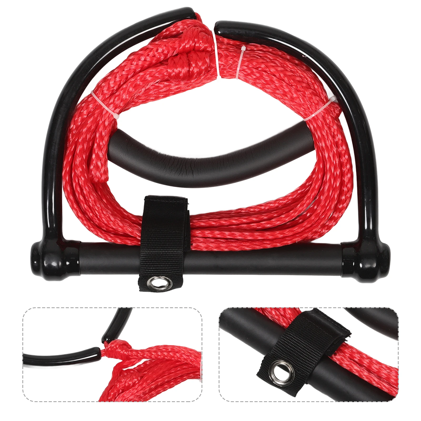 

Heavy Duty Water Ski Rope Durable Wear-Resist Handle For Wakeboarding Kneeboarding Tubing Water Sports Portable Rope